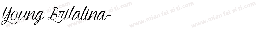 Young Britalina字体转换